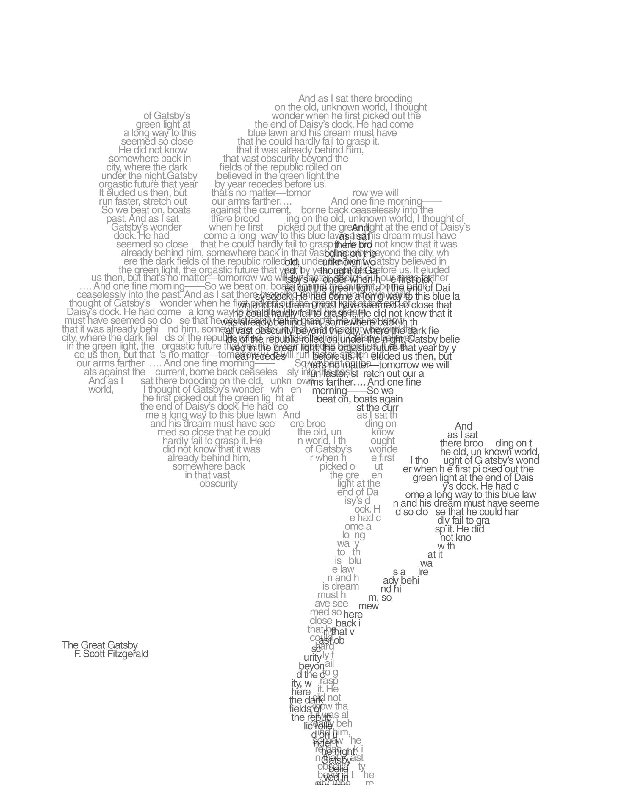 The Great Gatsby Word Art • 2026